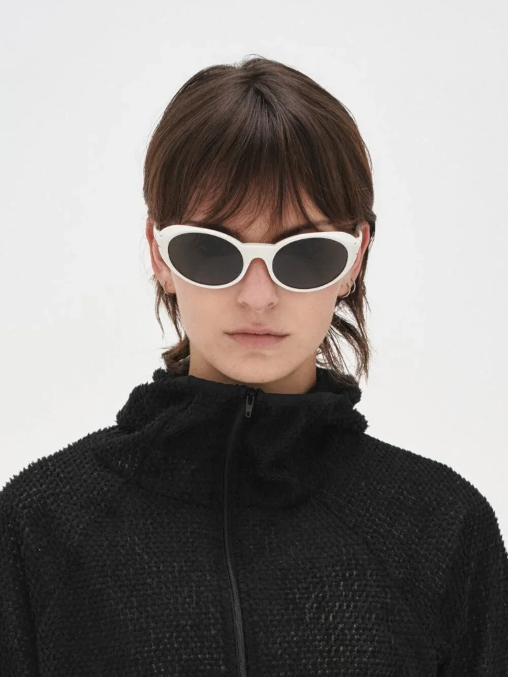 Ridar Fever Sunglasses (White frame / black lens) NEW